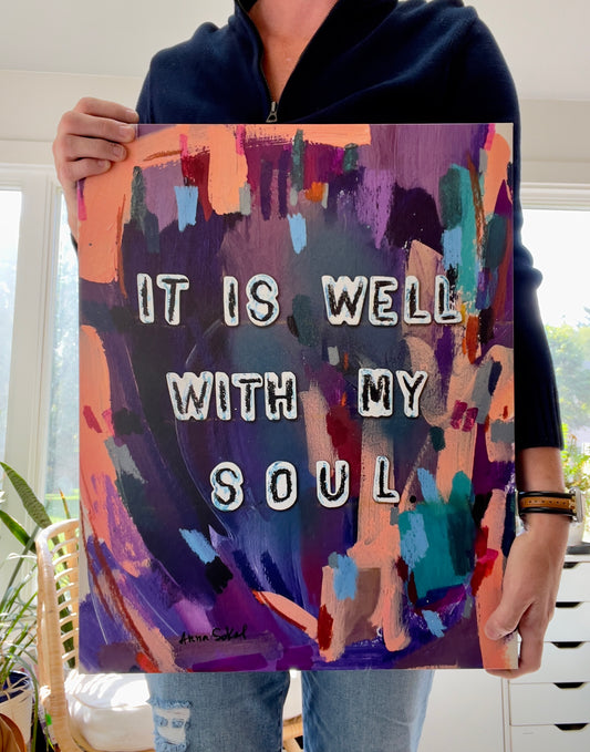 It is Well with my Soul, canvas print