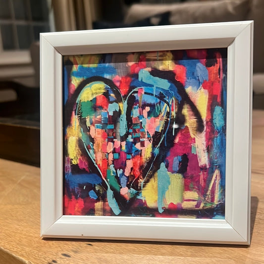 Woven to Love - mini framed print