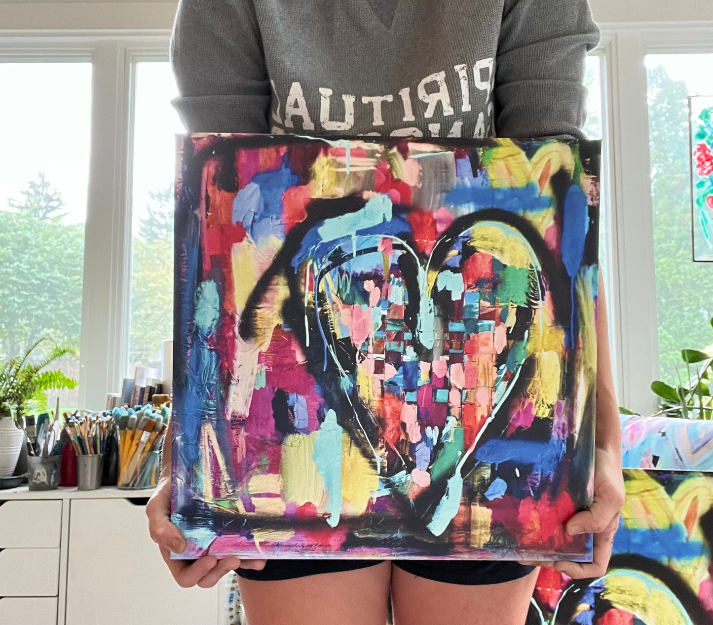 Woven to Love, canvas print