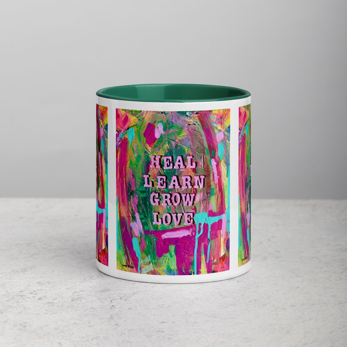 Heal, Learn, Grow, Love - Ceramic Mug