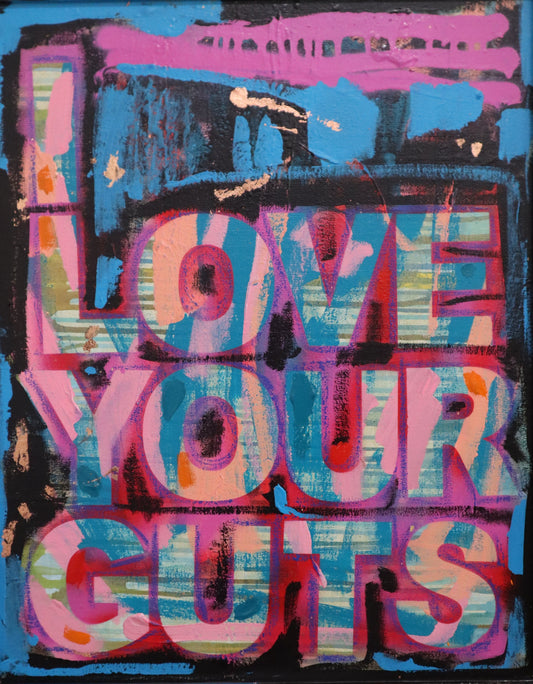 Love Your Guts, canvas print