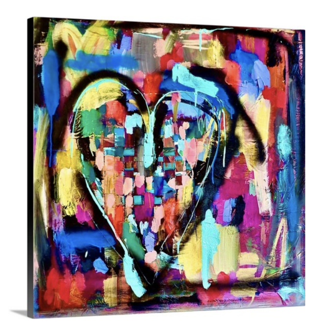 Woven to Love, canvas print