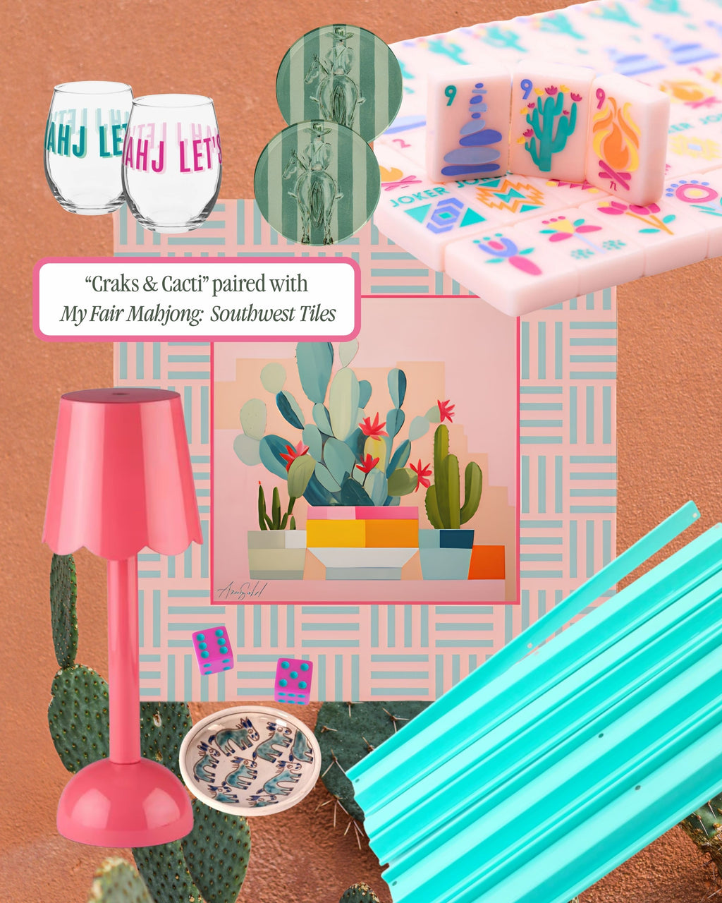 Craks & Cacti Mahjong Mat