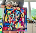 Woven to Love, canvas print