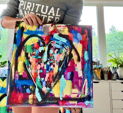 Woven to Love, canvas print