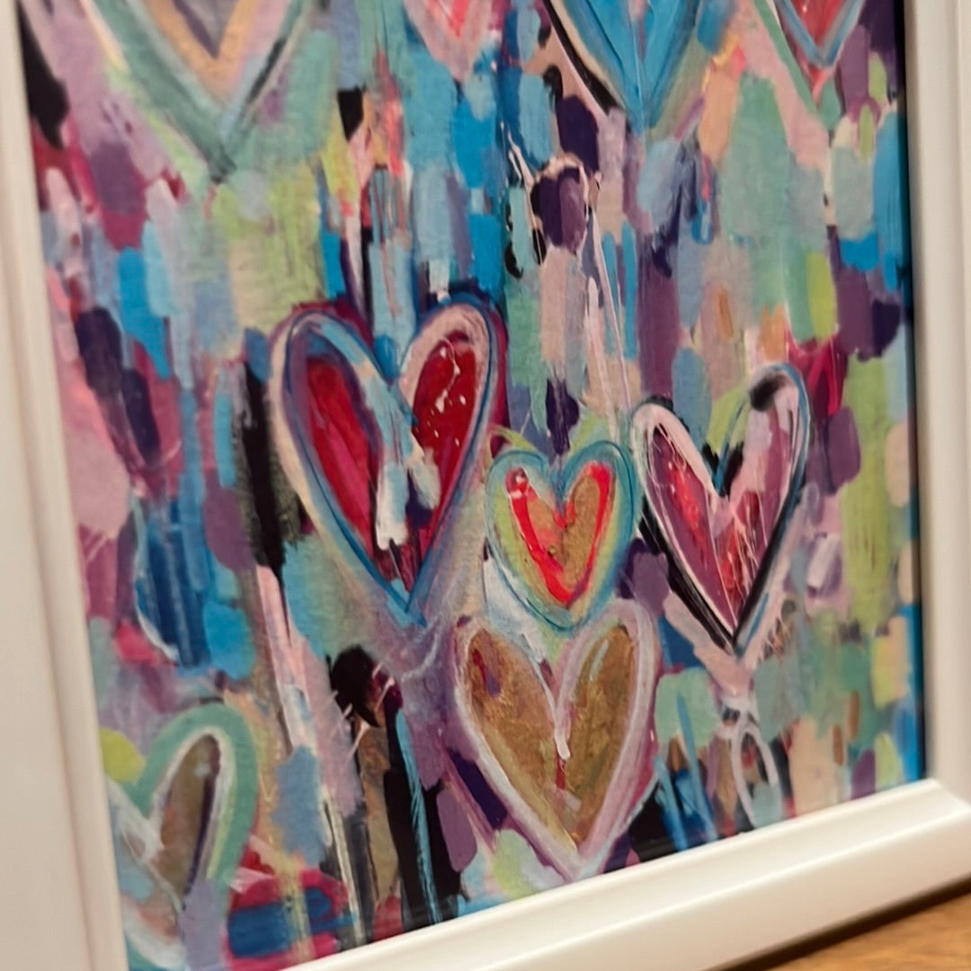 Love in the Air - mini framed print
