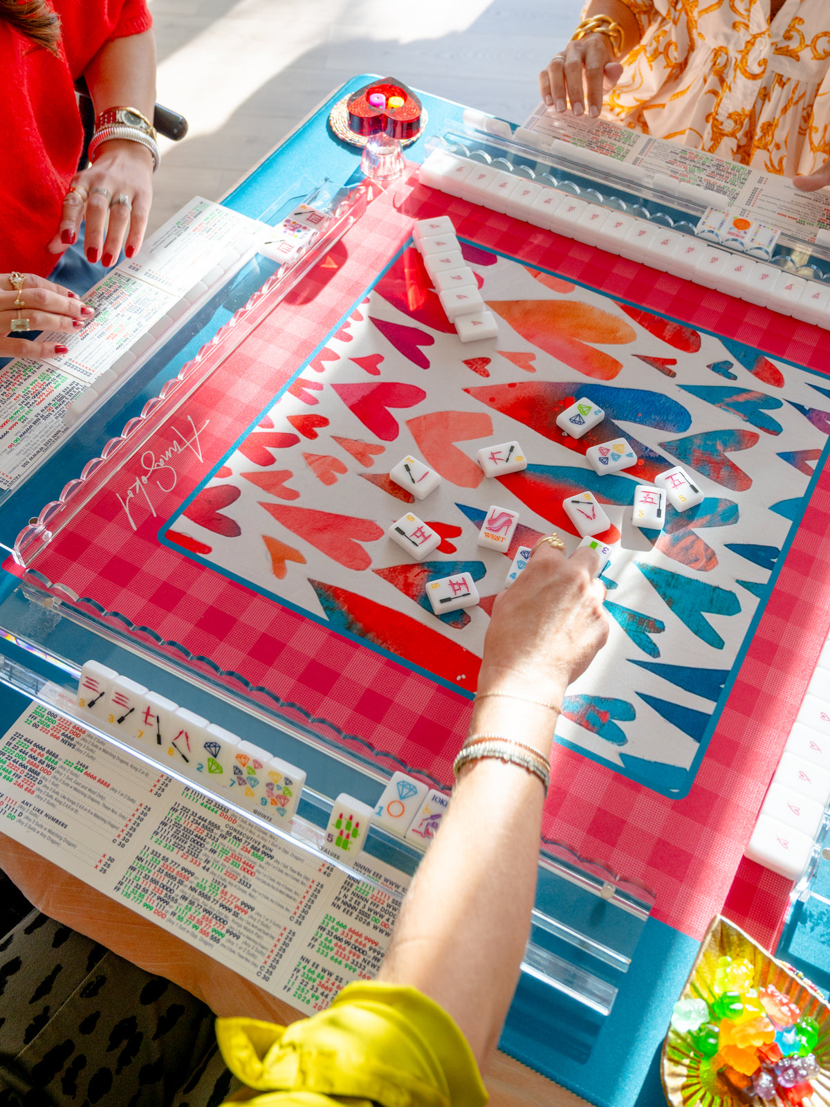 Heart of the Game Mahjong Mat