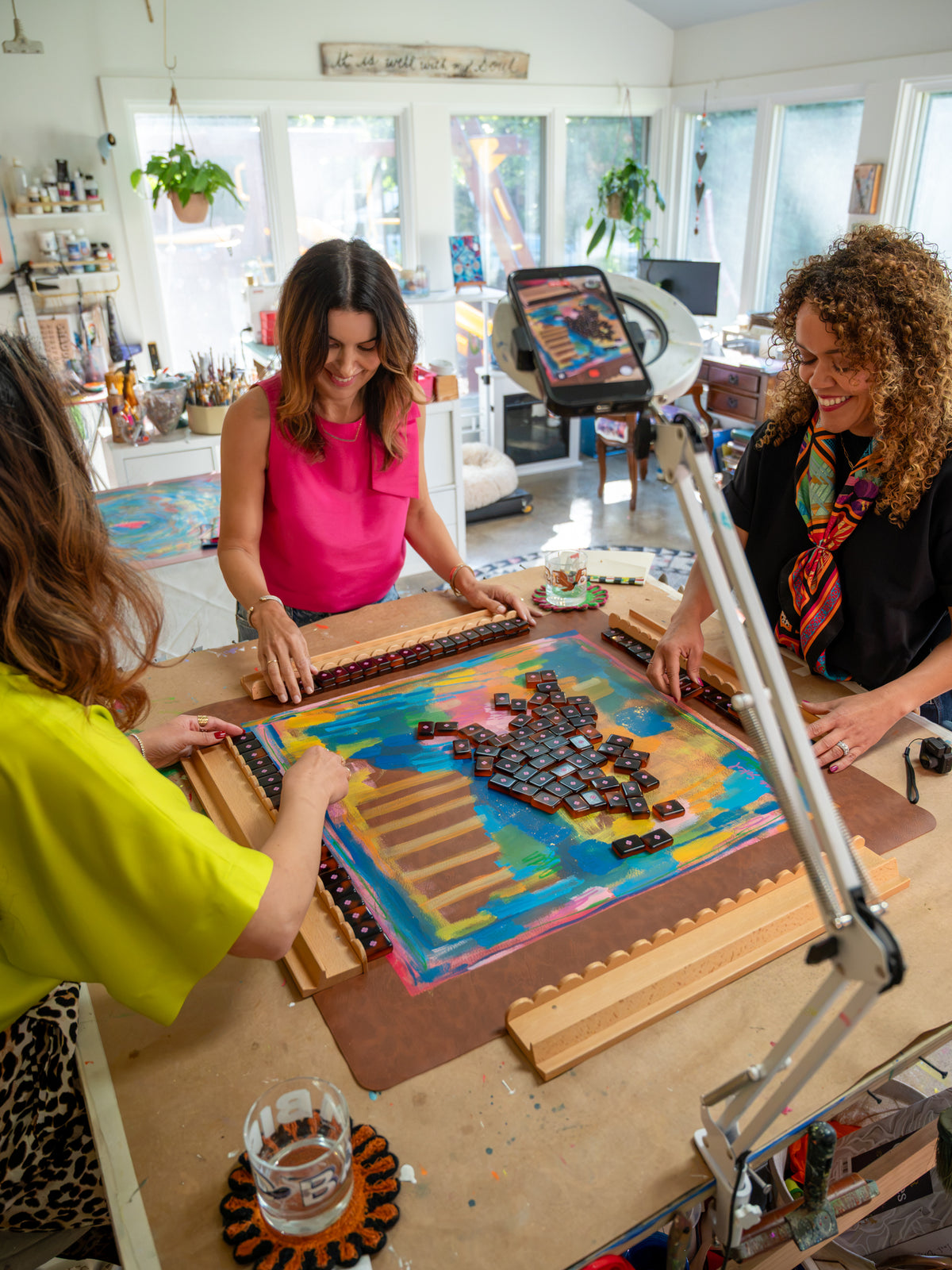 Studio Play: Original Hand Painted Mahj Mat