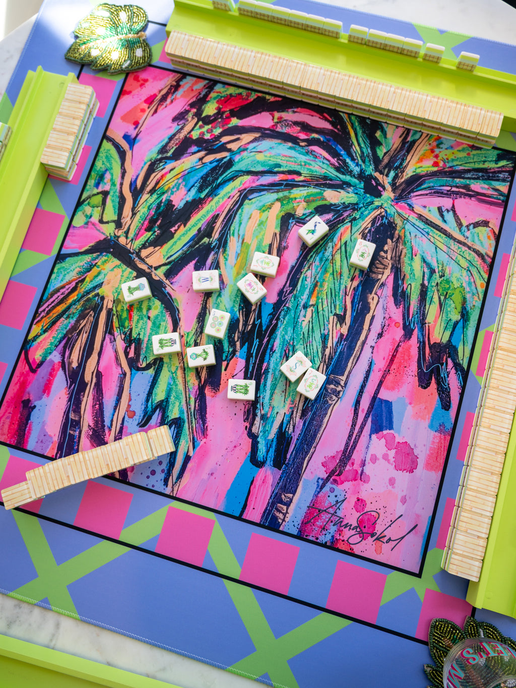 The 80's Called Mahjong Mat