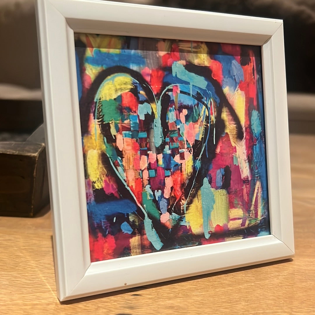 Woven to Love - mini framed print