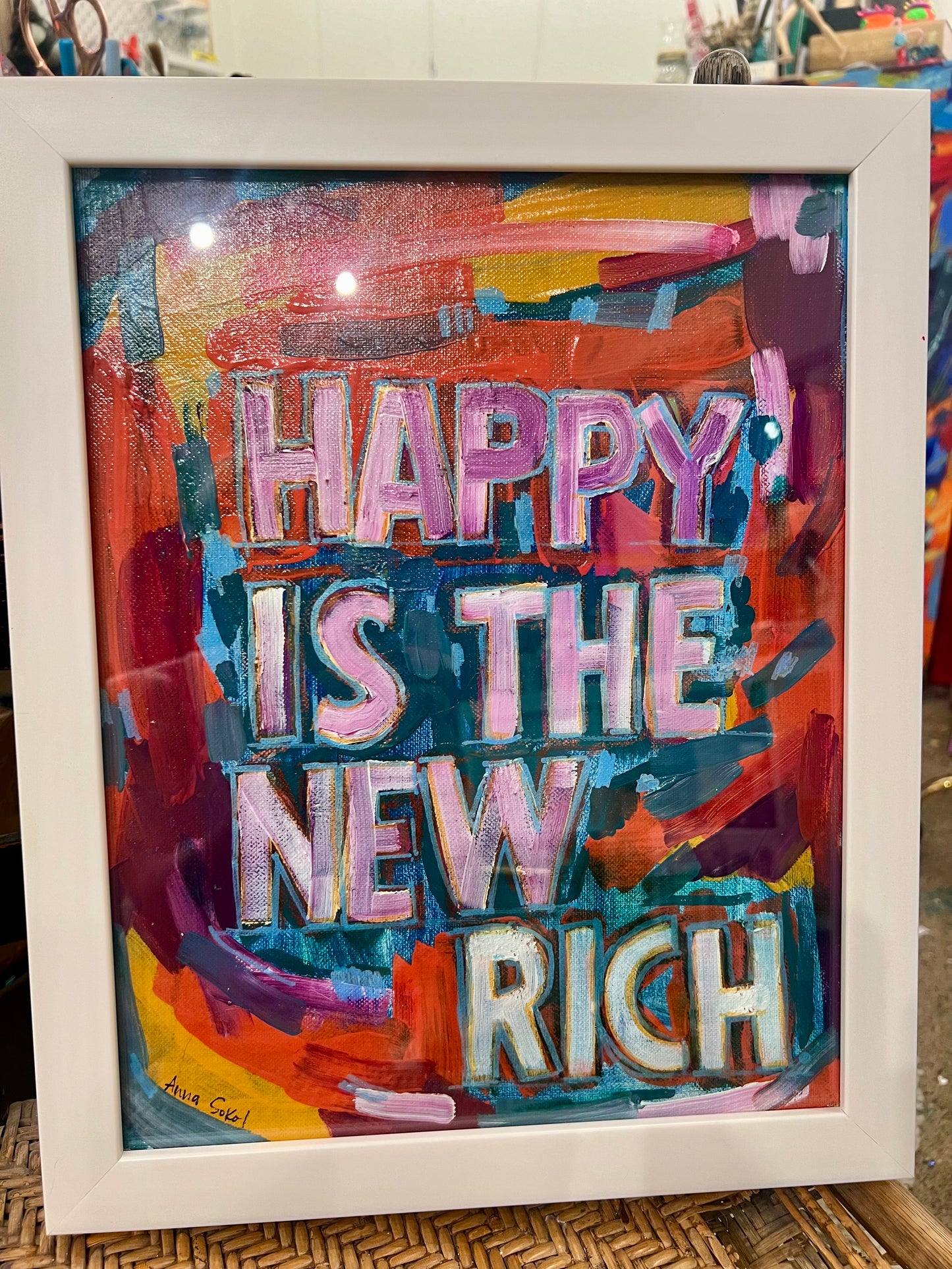 Happy is the New Rich 🖤 Small Original