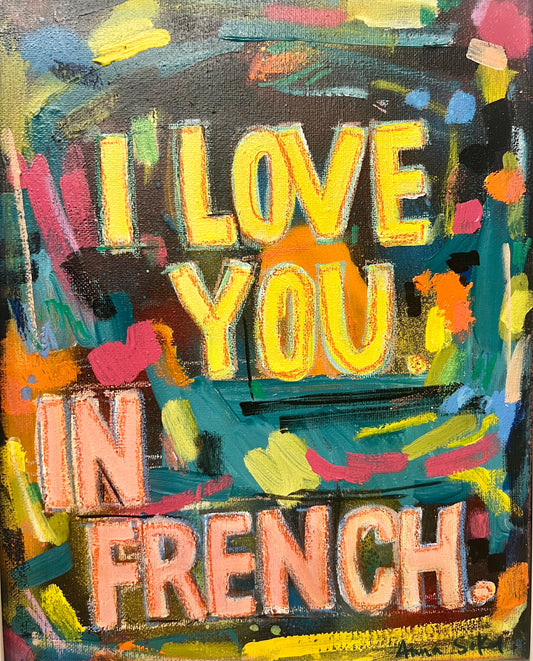 I Love You in French 💛 Original