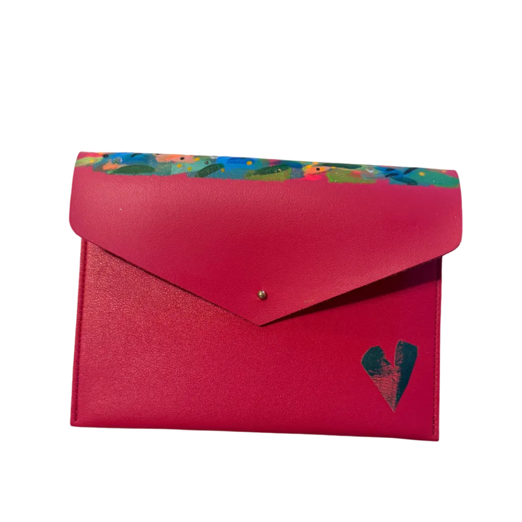 Mahj Card Clutch - Hot Pink Heaven