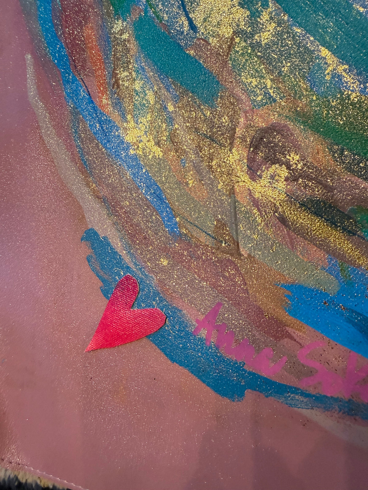 Love All Around: Original Hand Painted Mahj Mat