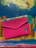 Mahj Card Clutch - Hot Pink Heaven