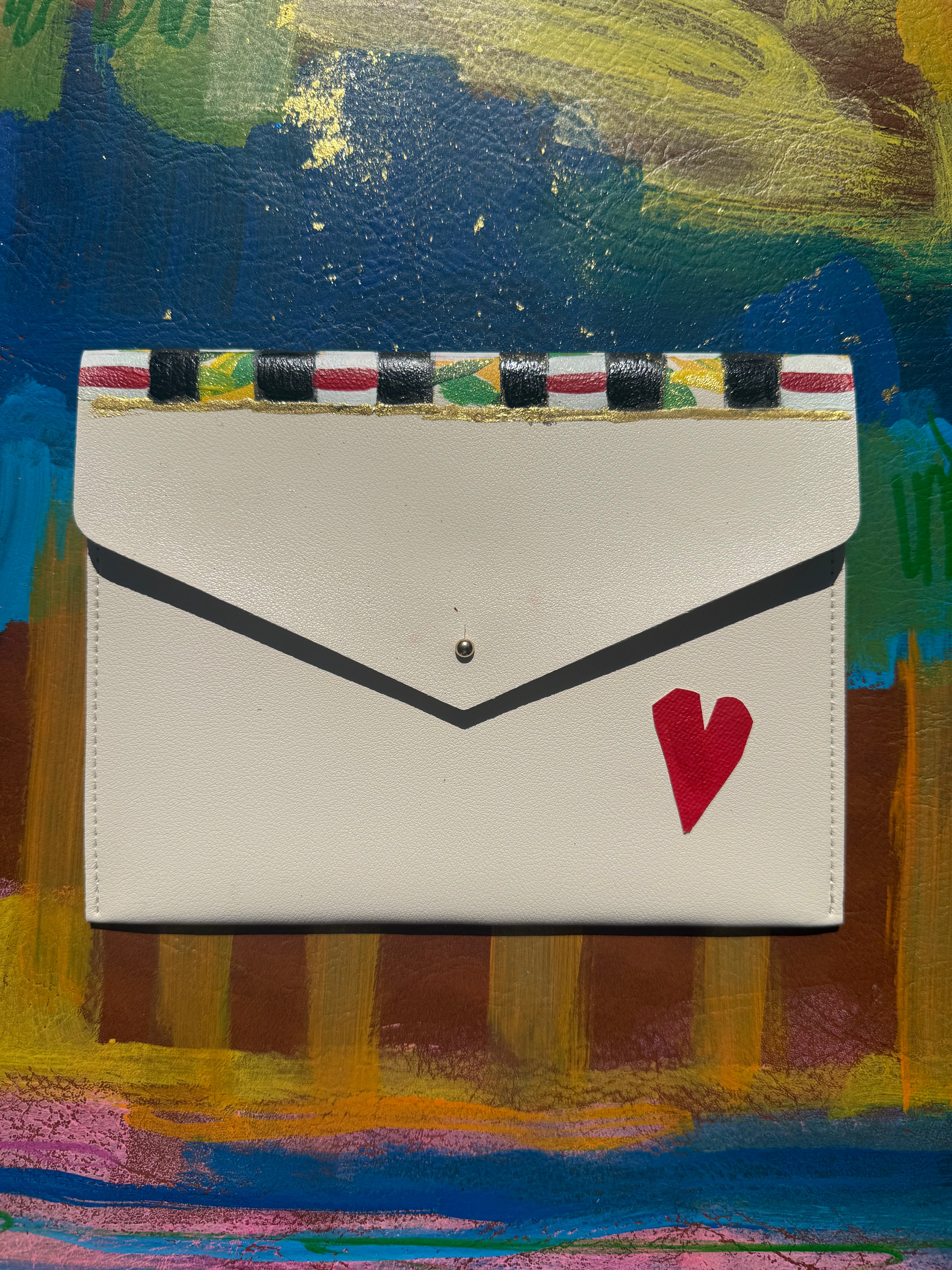 Mahj Card Clutch - Heart on My Sleeve