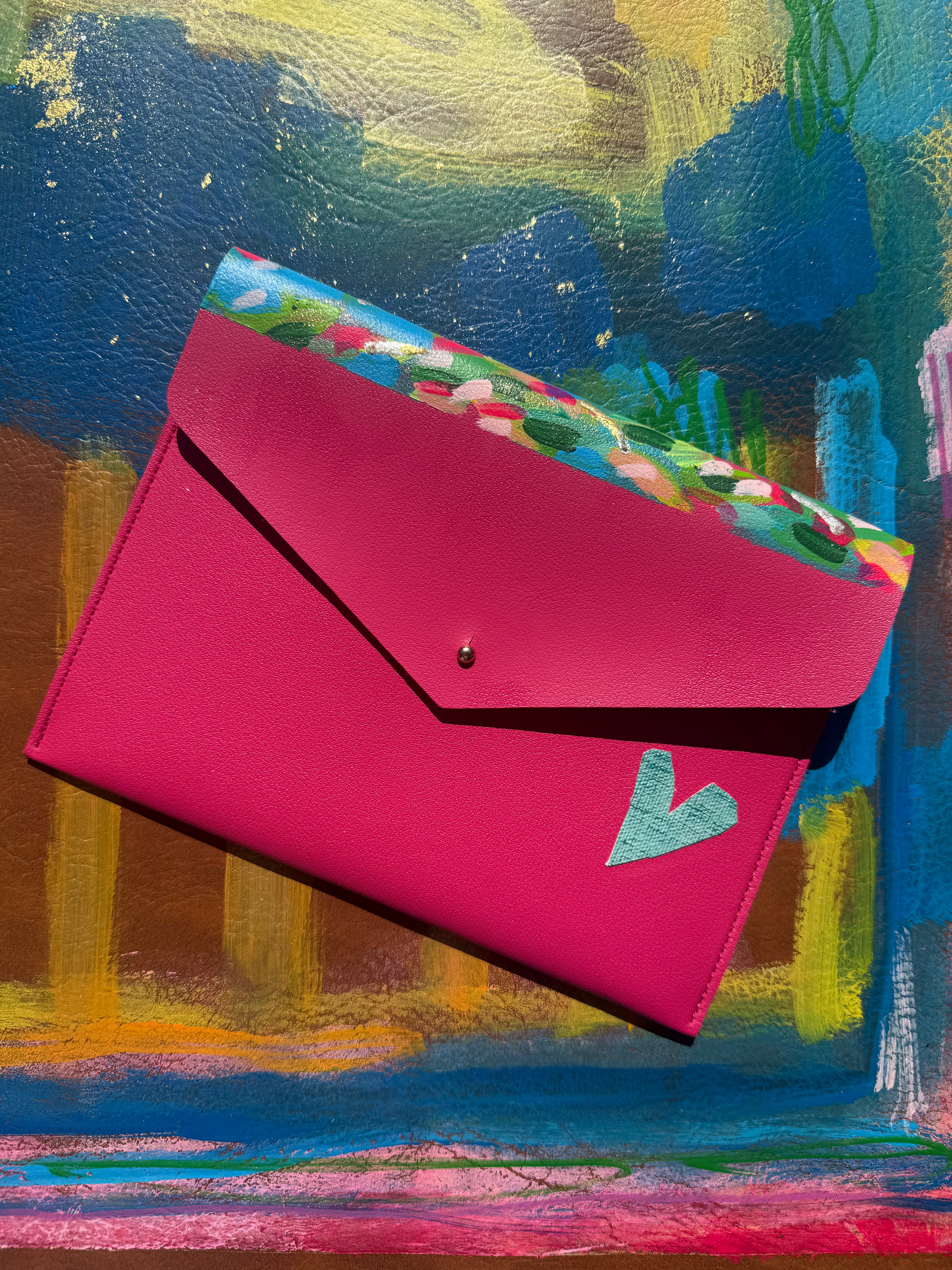 Mahj Card Clutch - Pink Goes with Everything