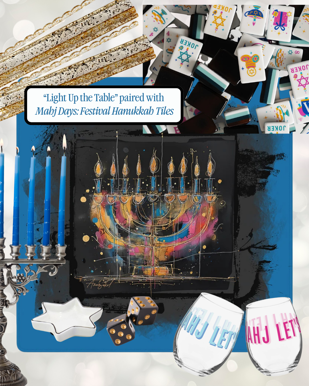 Light Up the Table Mahj Mat