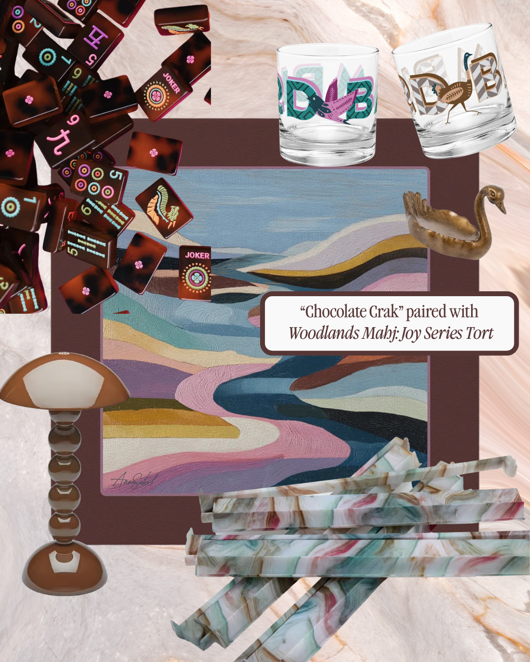 Chocolate Crak Mahj Mat