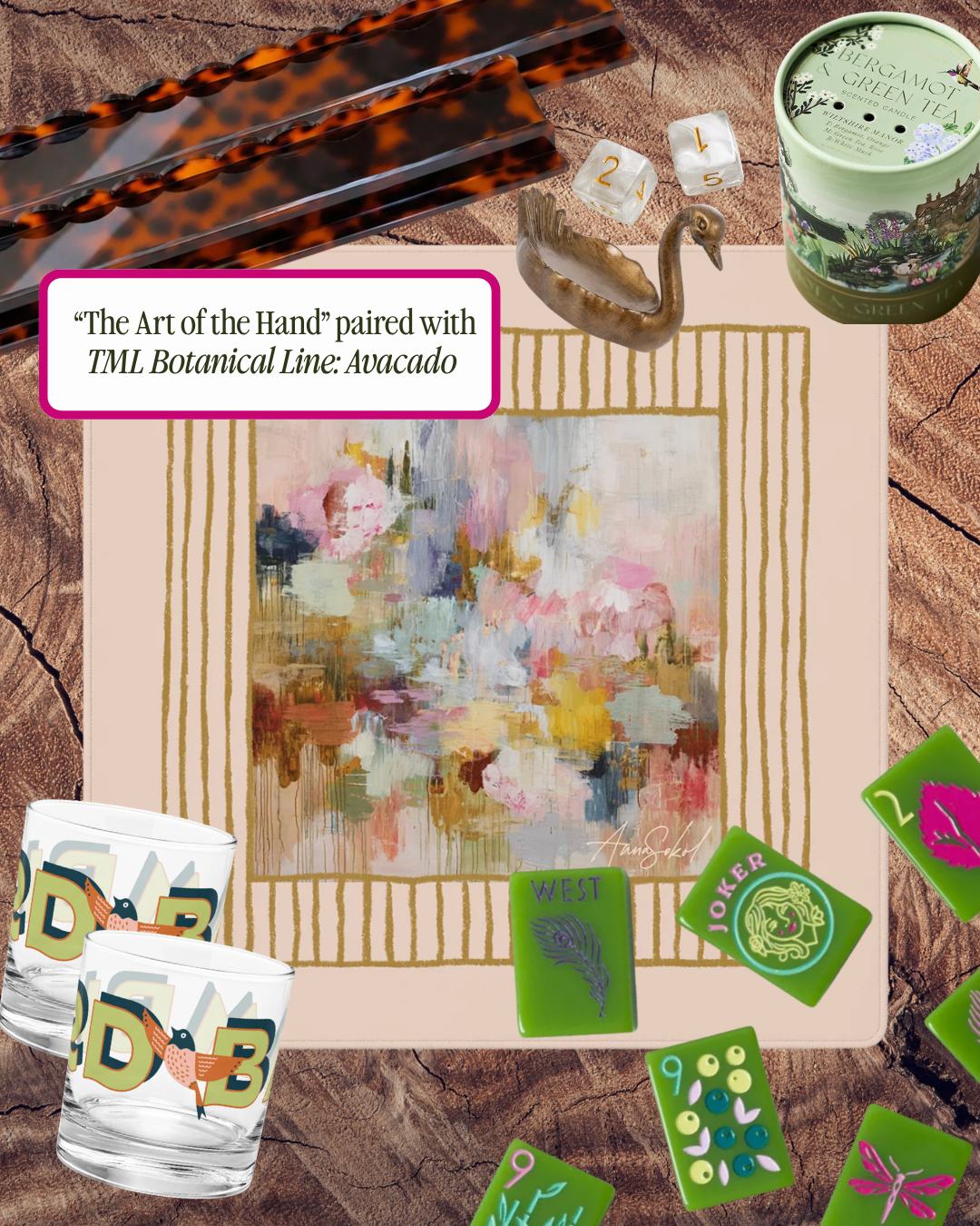 The Art of the Hand Mahjong Mat