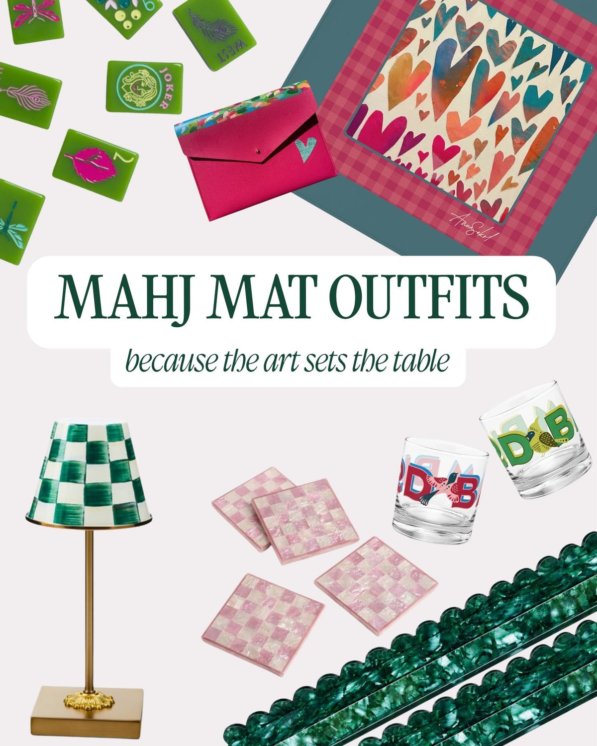 Heart of the Game Mahjong Mat