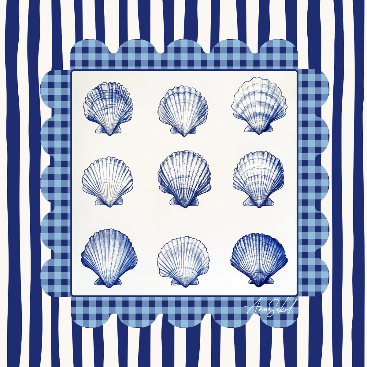 Seaside Sally Mahjong Mat