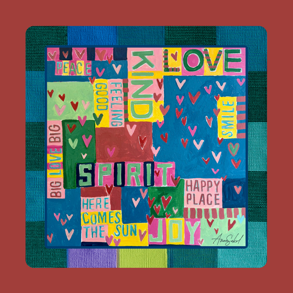 Happy Place Mahjong Mat