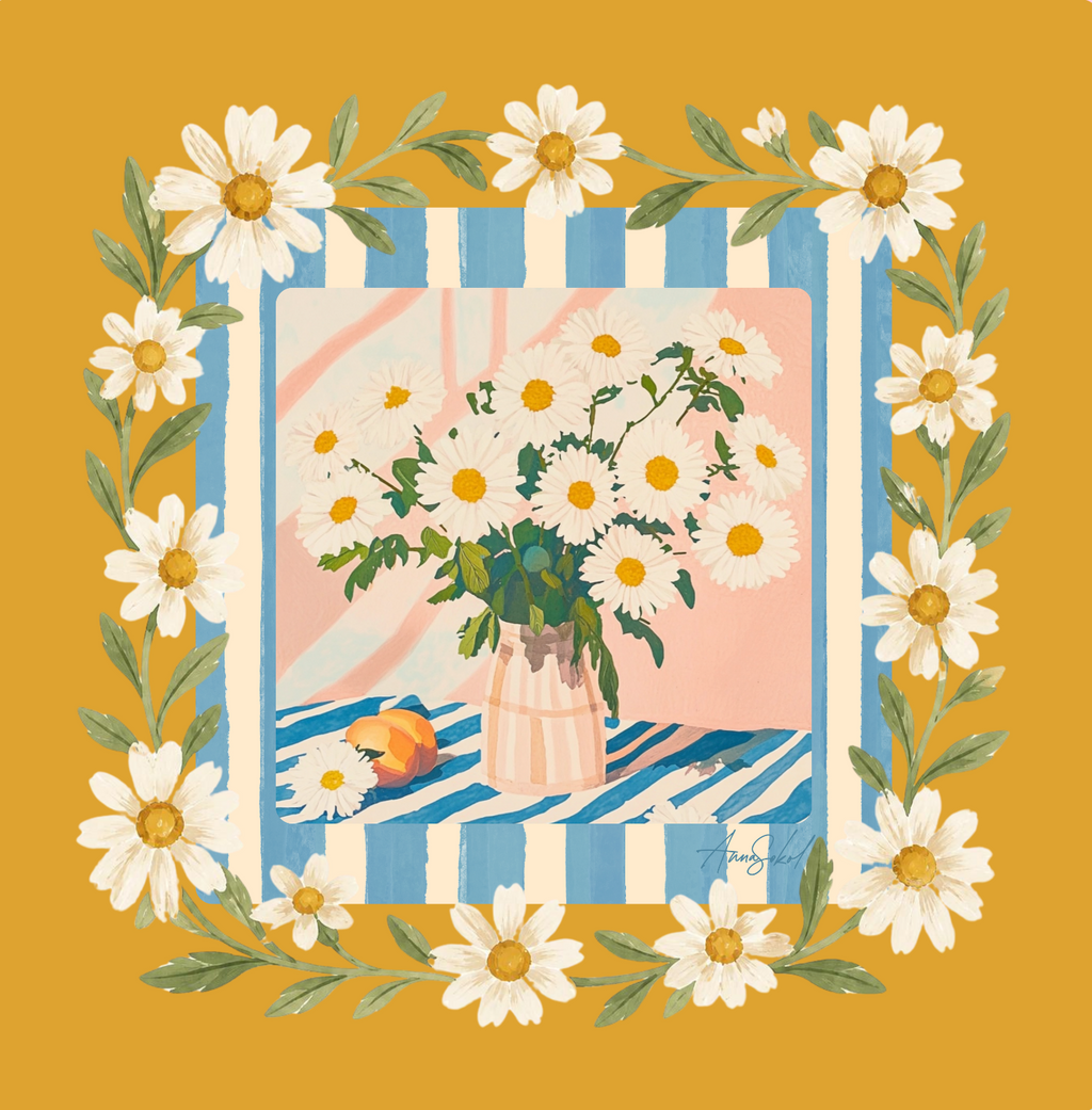 Daisies & Dots Mahjong Mat