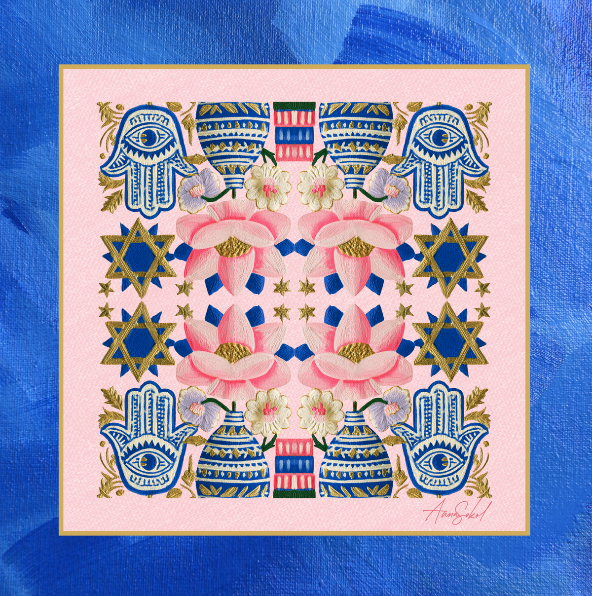 Mazel & Mahj Mahjong Mat