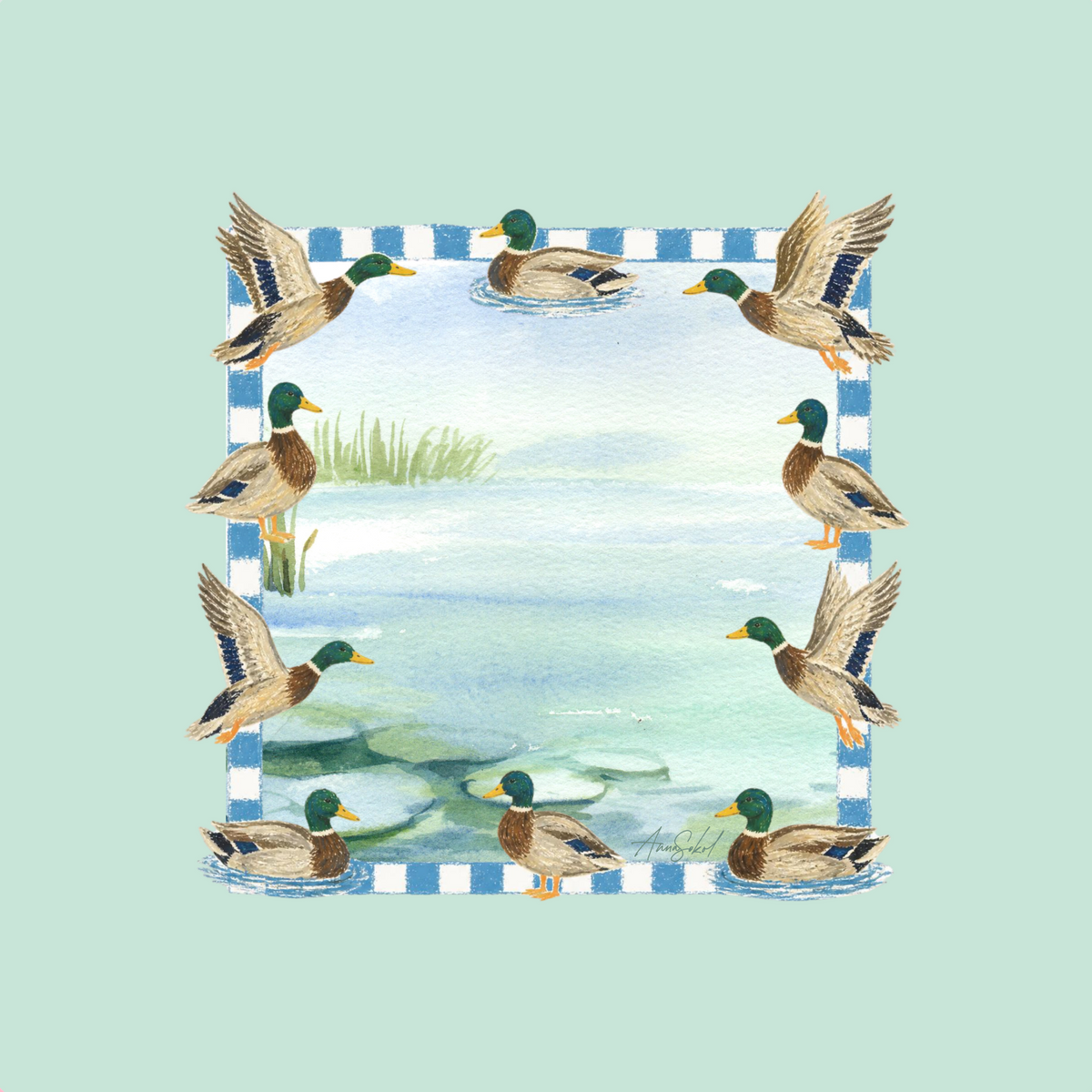 Mahj & Mallards Mahjong Mat
