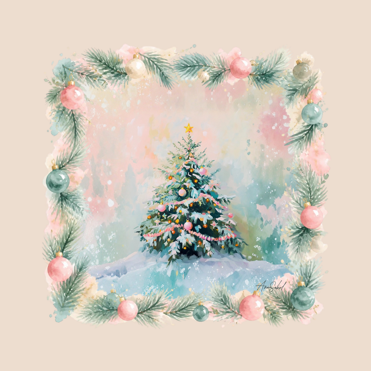 Winter Wonderland Mahjong Mat