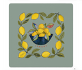 For the Love of Lemons Mahjong Mat
