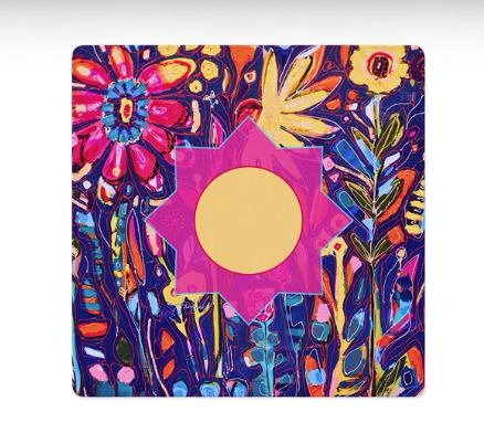Wildflower Wall Mahjong Mat