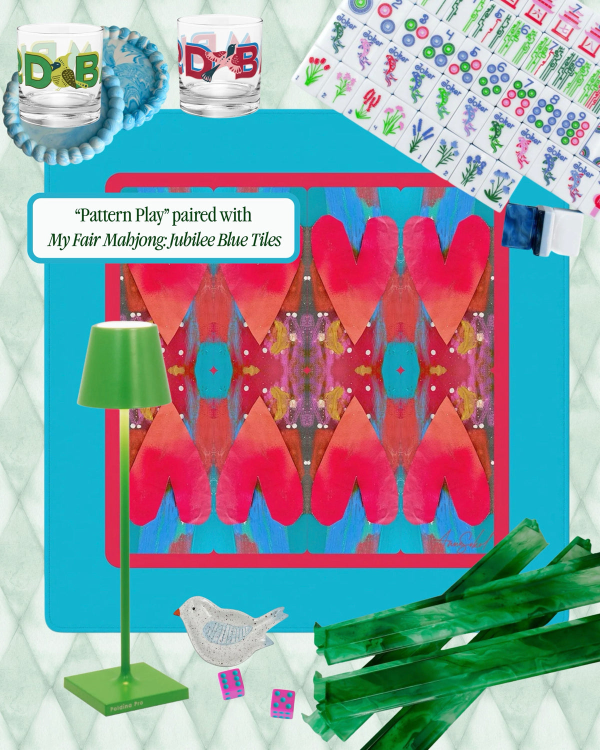 Pattern Play Mahjong Mat