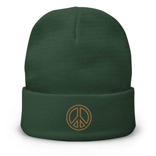 Peace ✌️ Embroidered Beanie