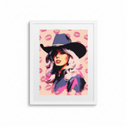 Cowgirl Kiss - Framed poster print
