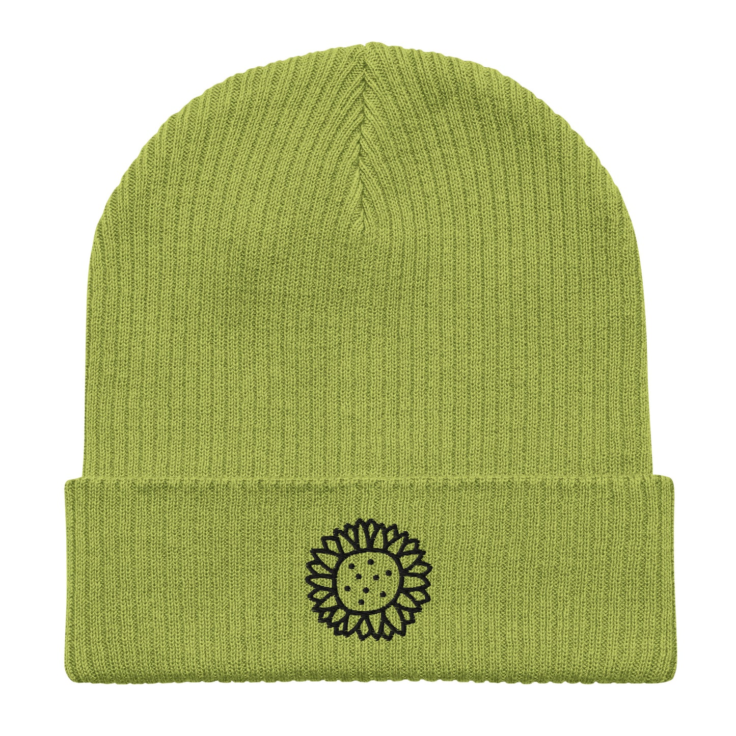 Sunflower 🌻 Organic ribbed beanie