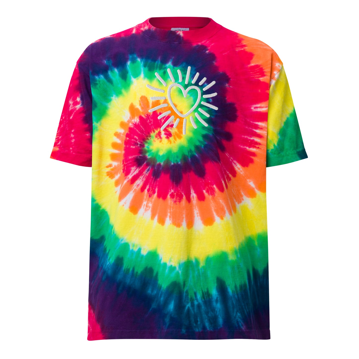 Radiate Love! Oversized tie-dye t-shirt