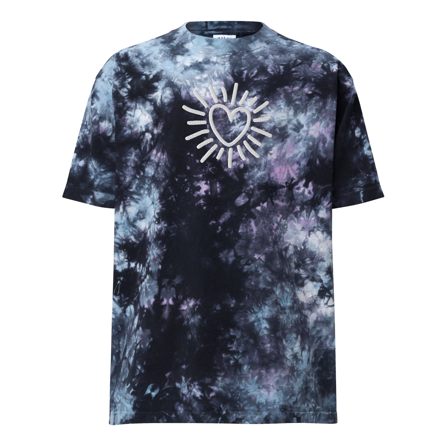 Radiate Love! Oversized tie-dye t-shirt