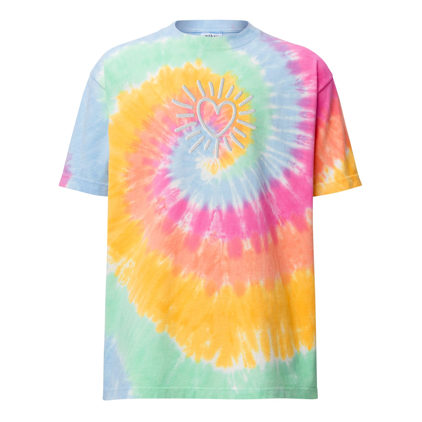 Radiate Love! Oversized tie-dye t-shirt