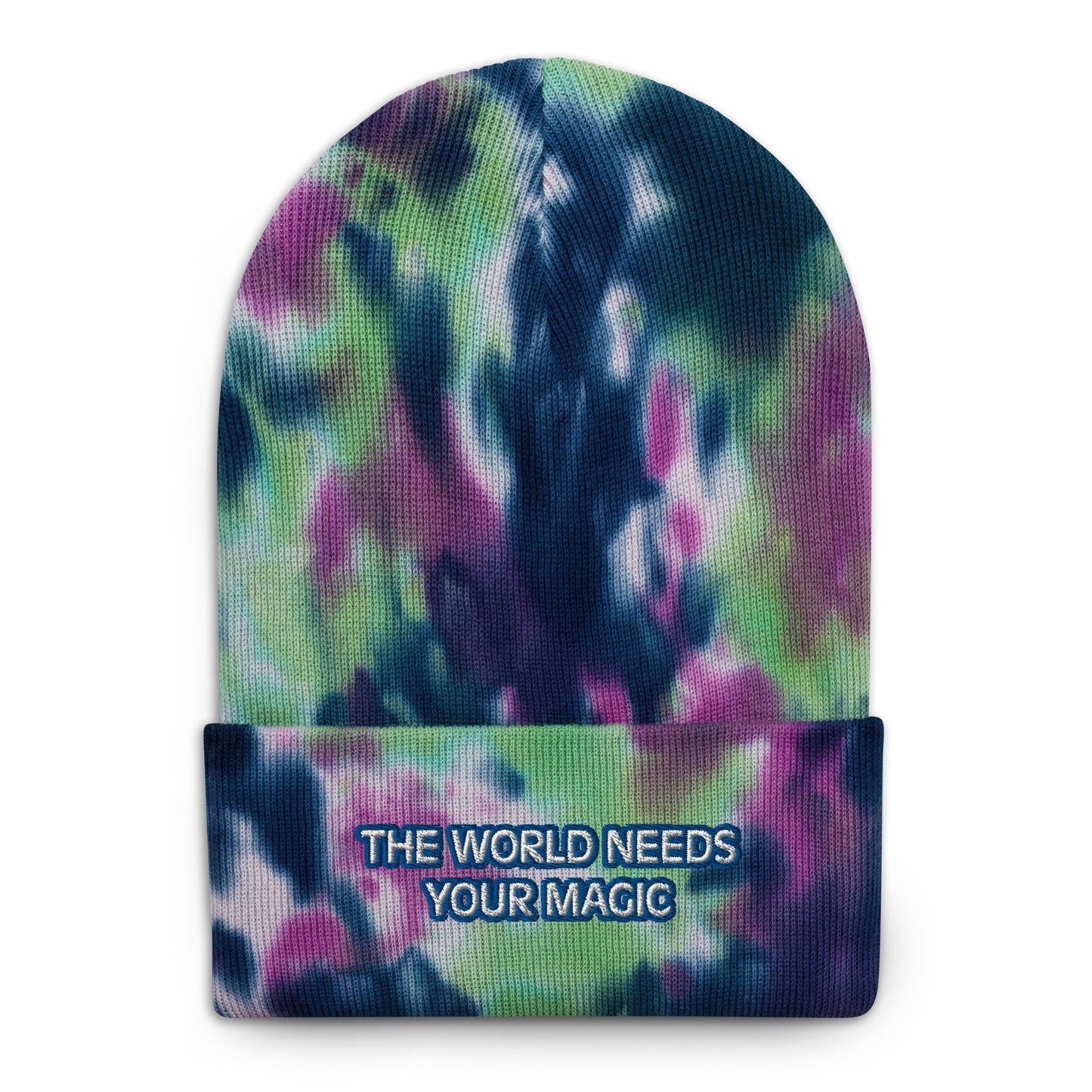 The World Needs Your Magic 🪄 Tie-dye beanie