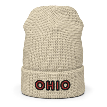OHIO simple 🌰 Waffle beanie