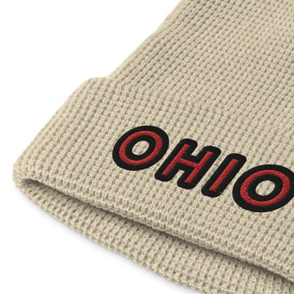OHIO simple 🌰 Waffle beanie