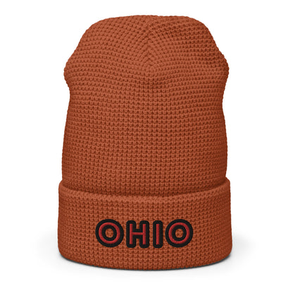OHIO simple 🌰 Waffle beanie