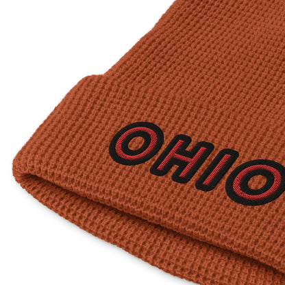 OHIO simple 🌰 Waffle beanie