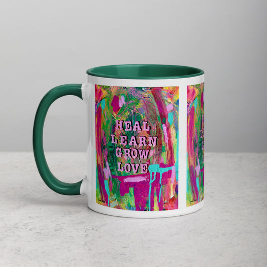 Heal, Learn, Grow, Love - Ceramic Mug