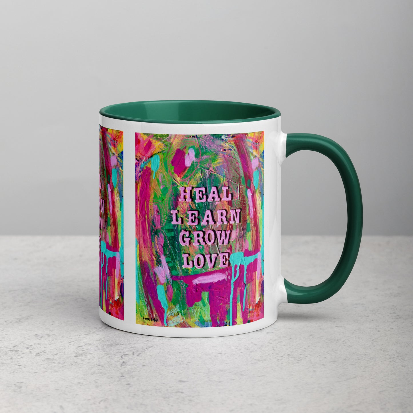 Heal, Learn, Grow, Love - Ceramic Mug