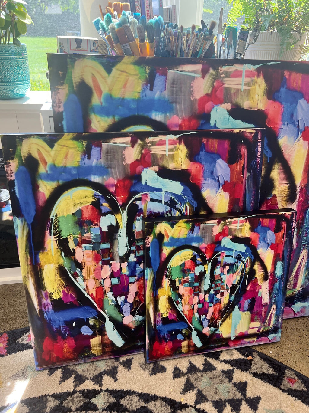 Woven to Love, canvas print