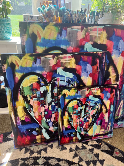 Woven to Love, canvas print