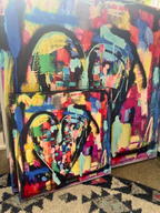 Woven to Love, canvas print